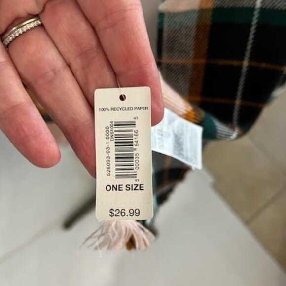 GAP Striped Scarf NWT Accessories Wrap Soft Cozy Warm Classic Preppy - Picture 7 of 7